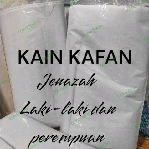 kain kafan perempuan dan laki-laki kain mori jenazah
