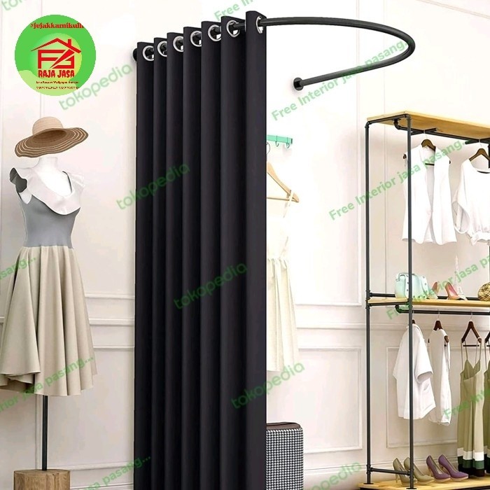 Gordyn Fitting Room Gorden kamar Pas Gorden Ruang Ganti custom
