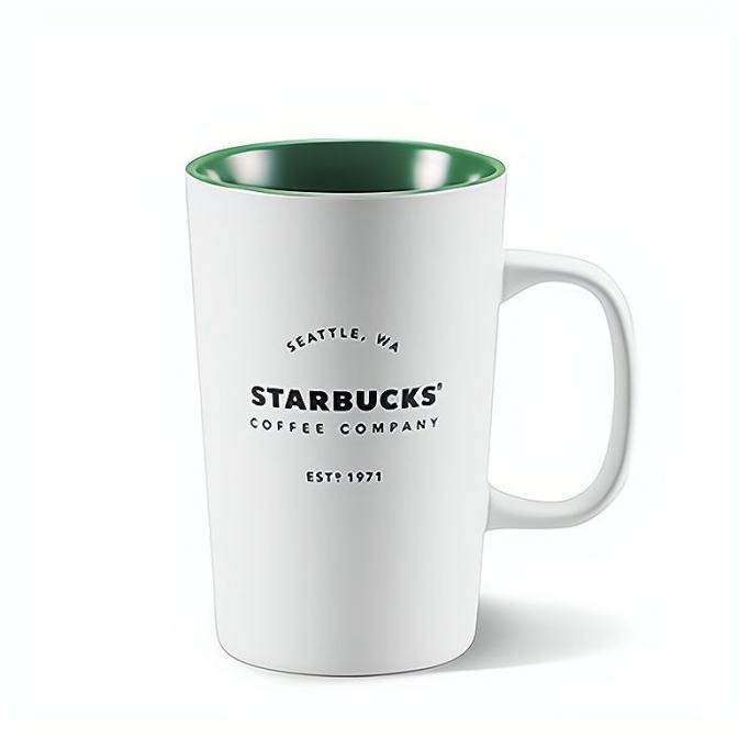 MUG KOPI STARBUCKS COFFEE CUP CANGKIR GELAS KERAMIK PORCELAIN 355ML