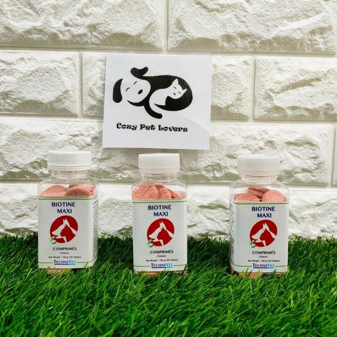 ECERAN Biotine Maxi Technivet 10Tabs - Vitamin Bulu Anjing Kucing