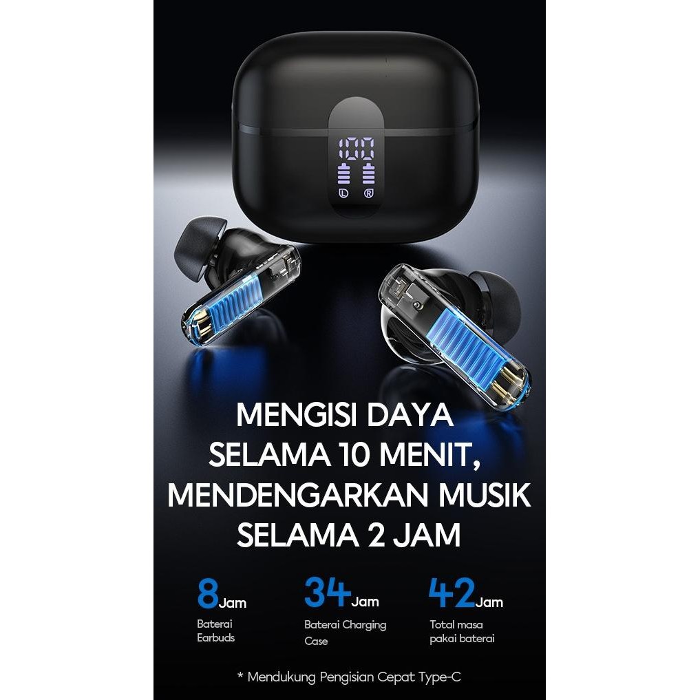 Vivan ENC Liberty T600NC / T600 NC TWS Earbuds Wireless Earphone