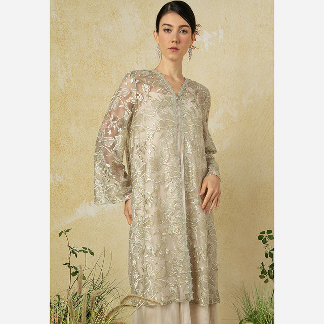 Zalia Maharani Lace Tunic Top Wanita