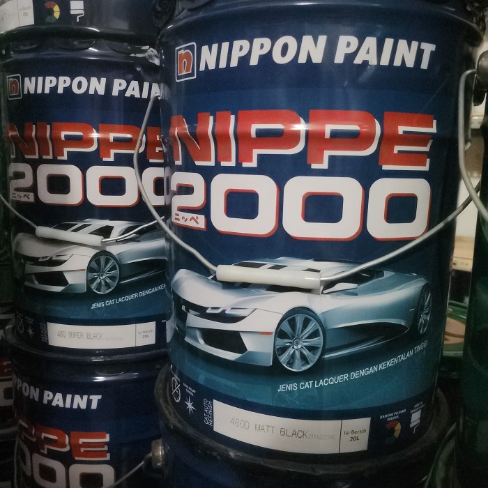 TERBARU NIPPON NIPPE 2000 cat duco hitam putih gloss dof PAIL 20kg BISA GOSEND