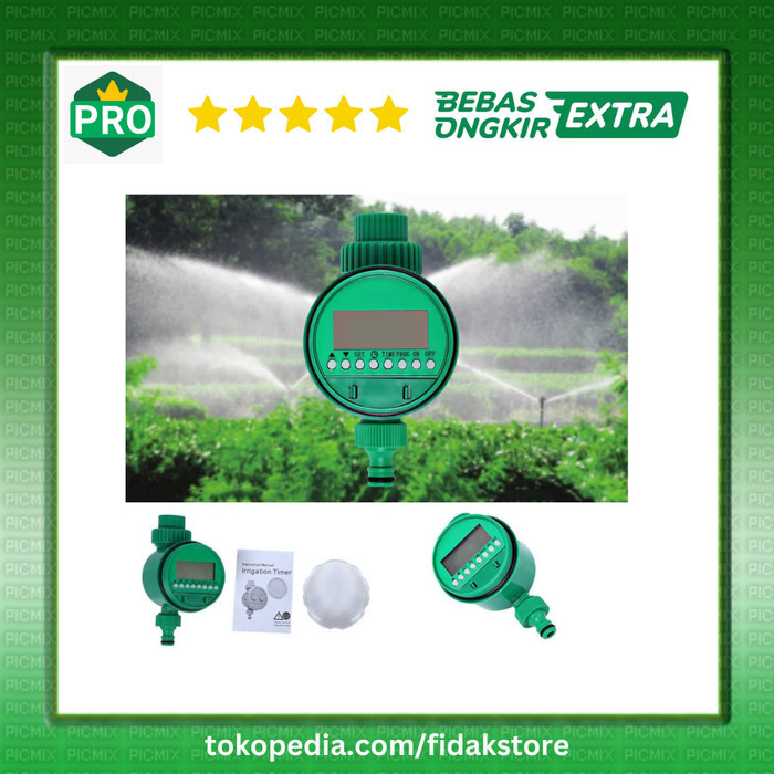 Timer Digital LCD Irigasi Selang Air Taman Penyiram Tanaman Otomatis