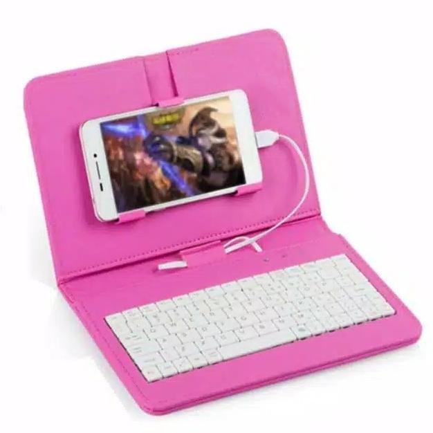 KEYBOARD FOR ANDROID WIRED KEYBOARD FLIP HOLSTER CASE COVER FOR OTG