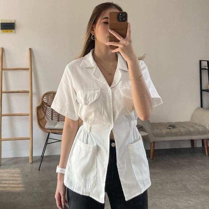 [Shylo] Vivi Slit Shirt / Slit Shirt
