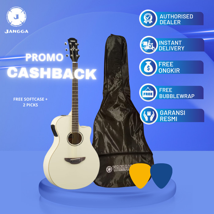 Yamaha Akustik Elektrik APX 600/APX600/APX-600-VW+Softcase&2 Pick