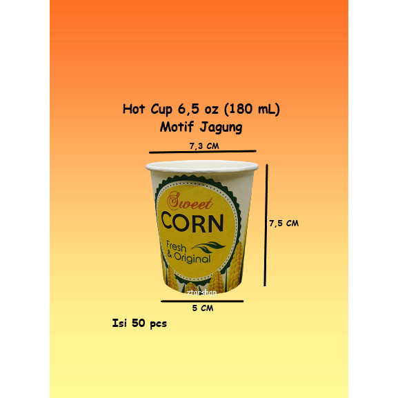 Paper cup 6,5 oz ( 180 ml ) Jasuke isi 1000 pcs