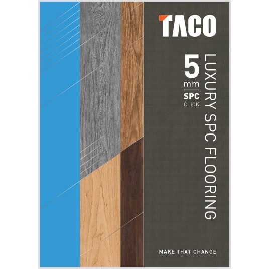 SPC Taco 5mm Vinyl Lantai - Vinil Klik spc