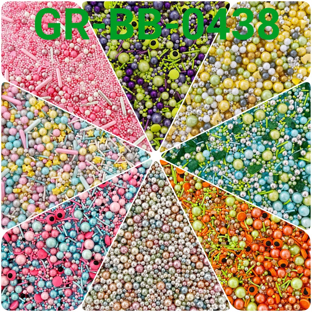 

GR-BB-0438 Sprinkles sprinkel 100gr hati unicorn cotton candy astronot (SPRINKLES)