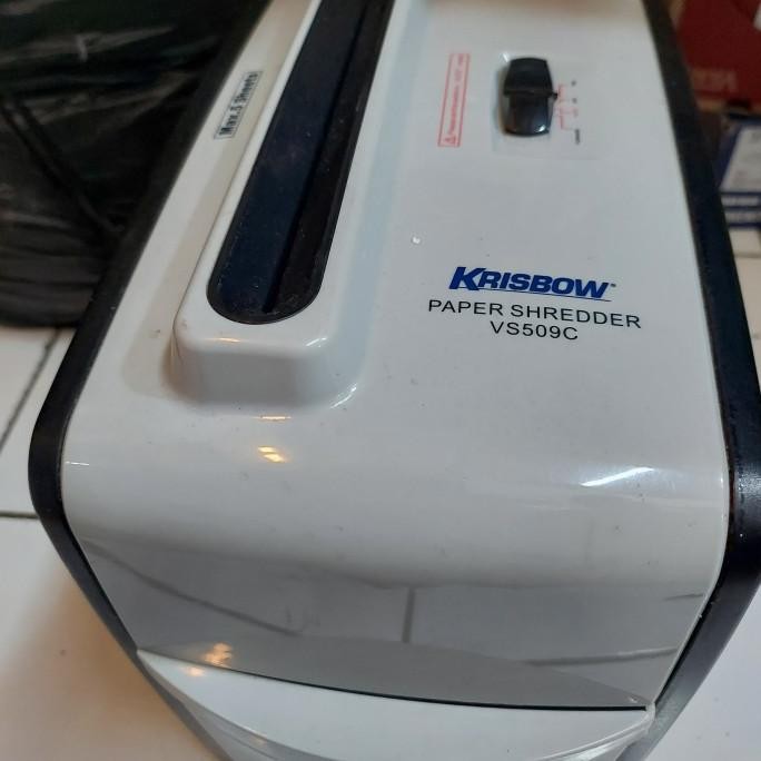 =====] paper shredder bekas merk krisbow penghancur kertas cacah cd