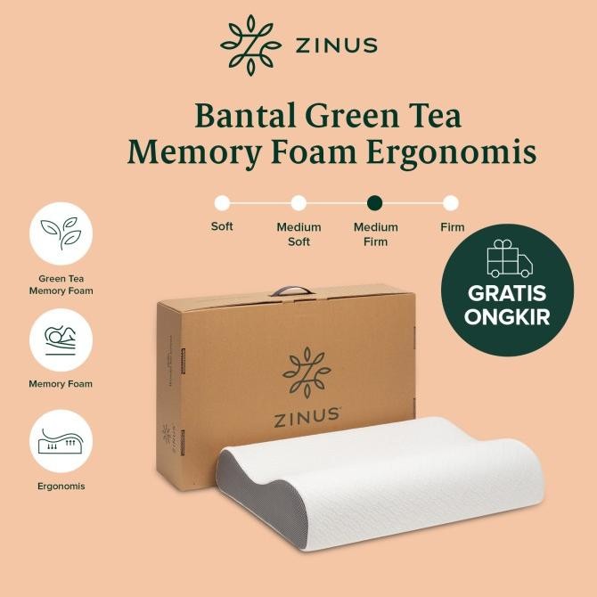 Promo Bantal Zinus Green Tea Memory Foam Ergonomis
