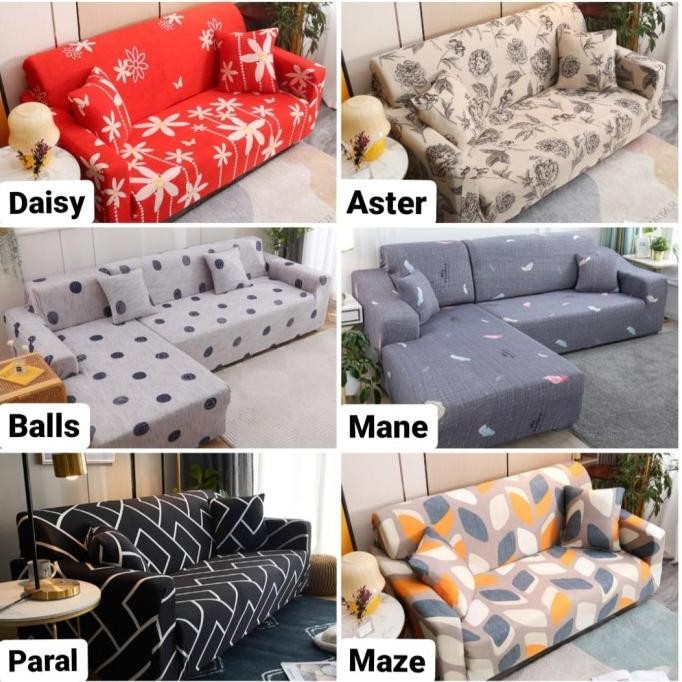 Murah Cover/Sarung Sofa Motif 2 Seater
