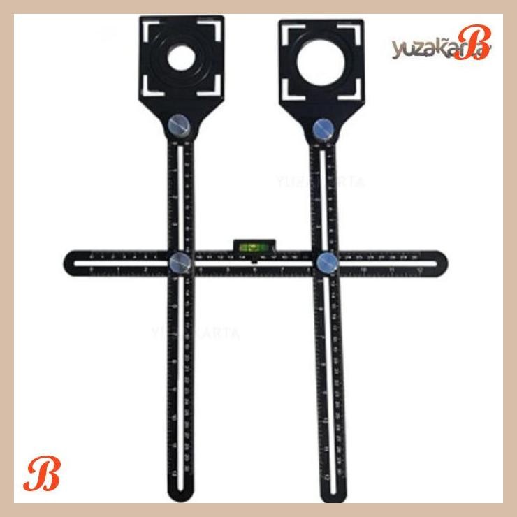 

| YZA | PENGGARIS ALAT PENANDA KAYU KERAMIK UBIN FOLDING TILE HOLE LOCATOR