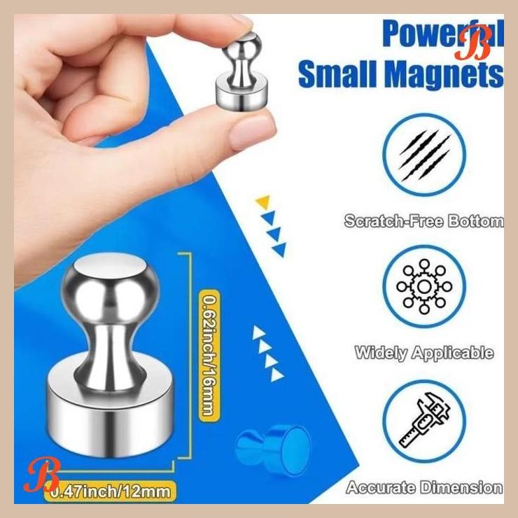 

| YZA | PAKU PAYUNG MAGNET NEODYMIUM KUAT PUSH PIN GANTUNGAN KULKAS PAPAN