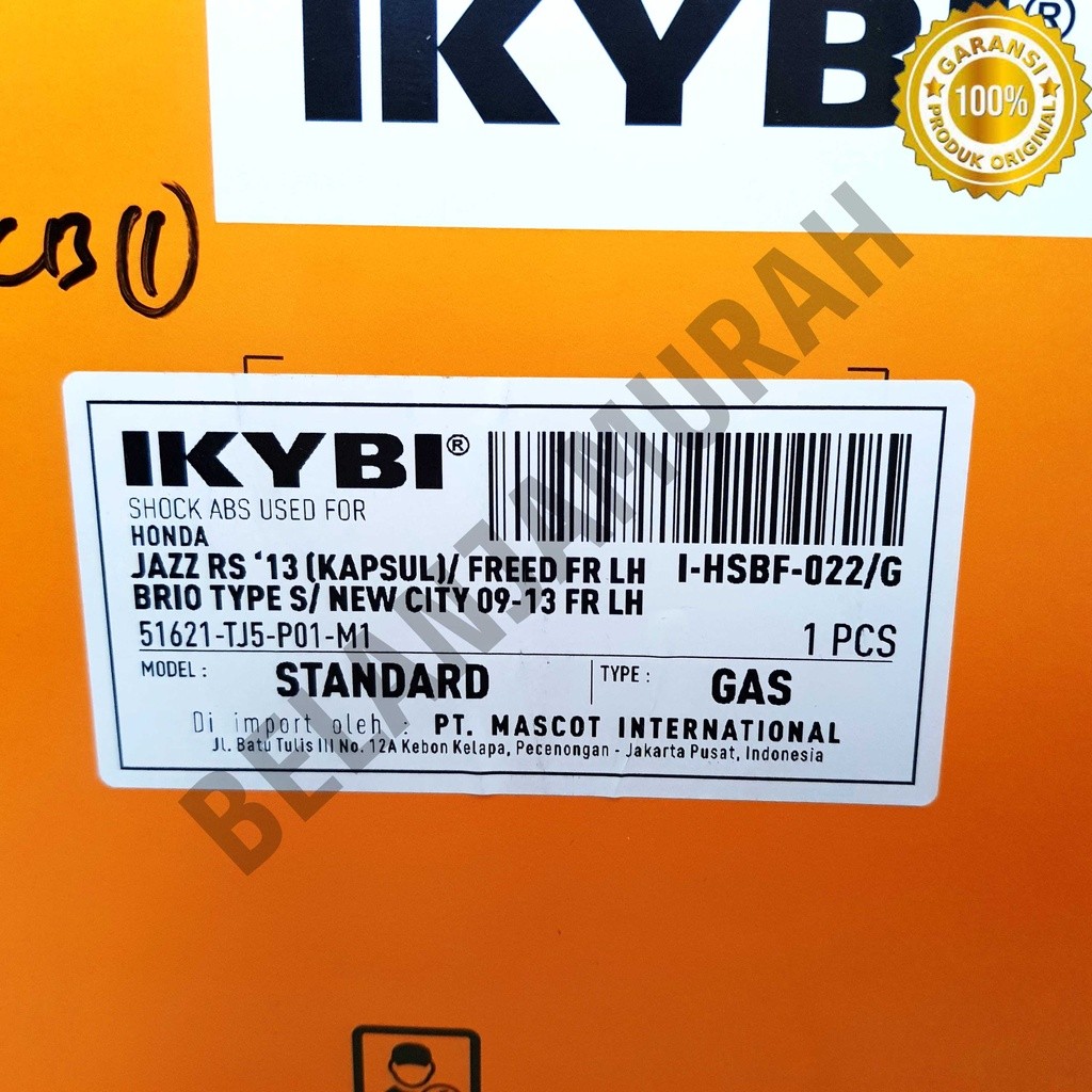 Shock Breaker Depan Jazz GE8 / RS, Freed, Brio S, New City GM2 Asli 100% IKYBI