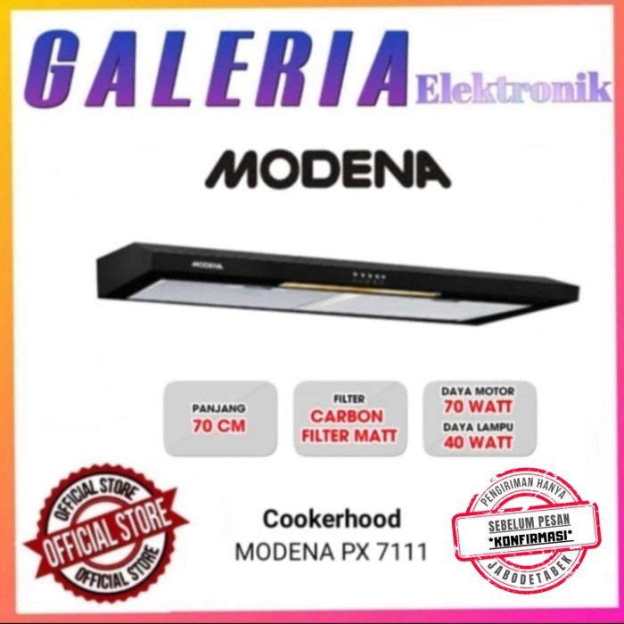 MODENA SLIM HOOD PX7111 PENGHISAP ASAP MODENA PX-7111 COOKERHOOD 70CM