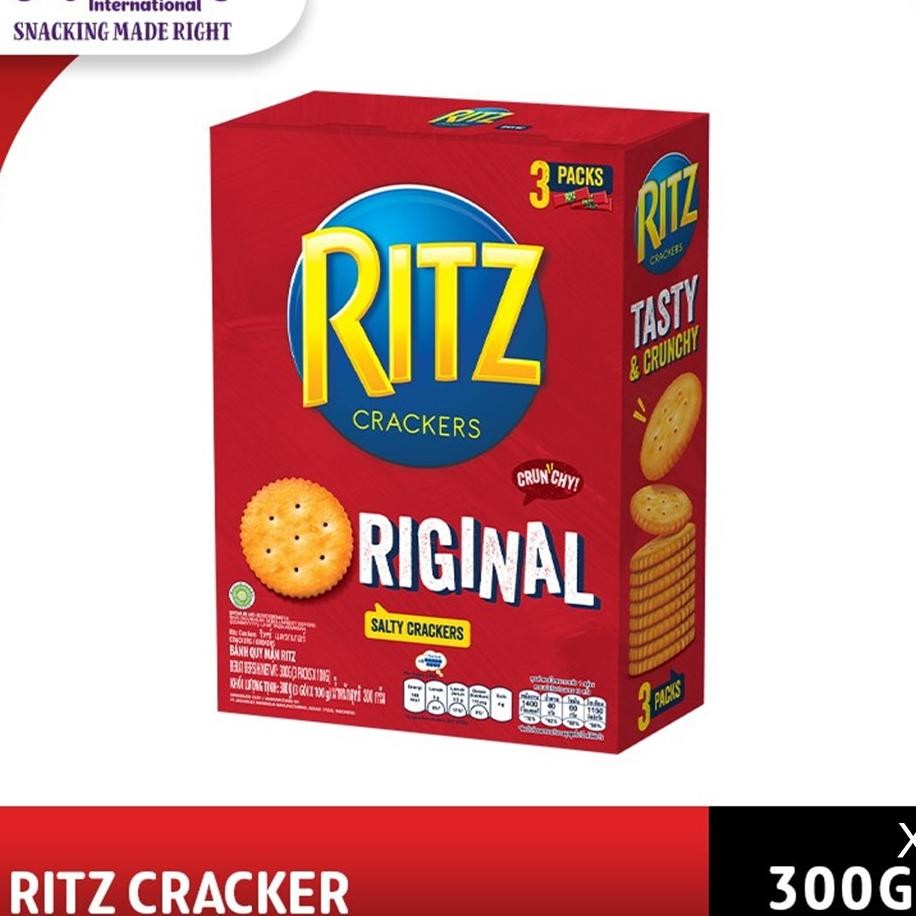 

Ritz Biuit 300G. Biuit Gurih Dan Renyah Favorut Eluarga Triple Pa