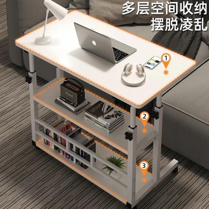 MEJA LAPTOP KOMPUTER KERJA BELAJAR DORONG SERBAGUNA LIPAT PORTABLE