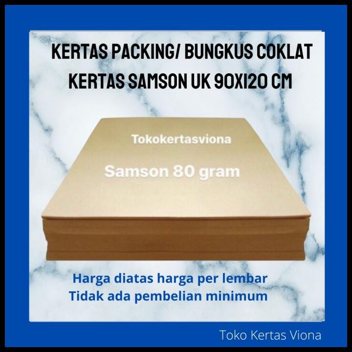 

Terlaris Kertas Samson Coklat 90X120 Cm Kertas Packing Good Quality