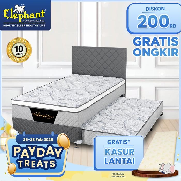 SPRINGBED / KASUR 2 IN 1 ELEPHANT LONGDALE REBOUNDED