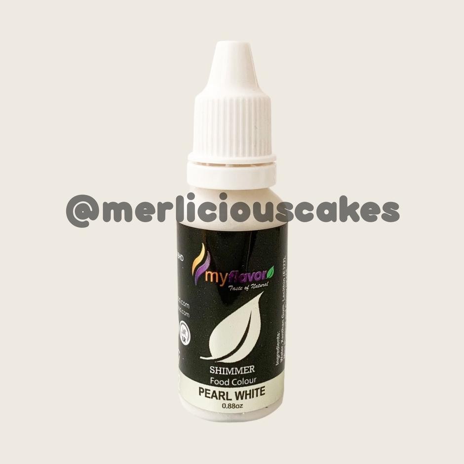 

My Flavor Pearl White Himmer For Cae Painting Pewarna Maanan Halal
