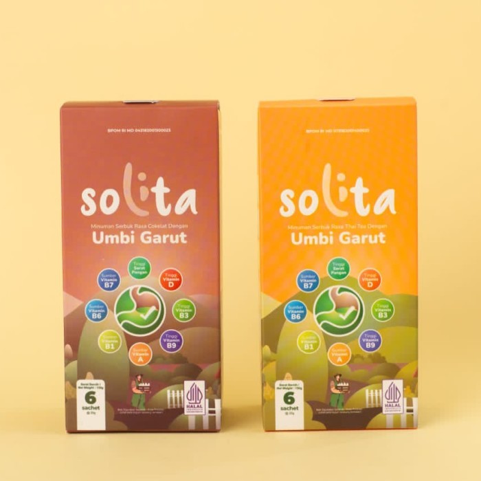 

SOLITA Minuman Serbuk Umbi Garut 1 Travel Pack isi 6 Sachet