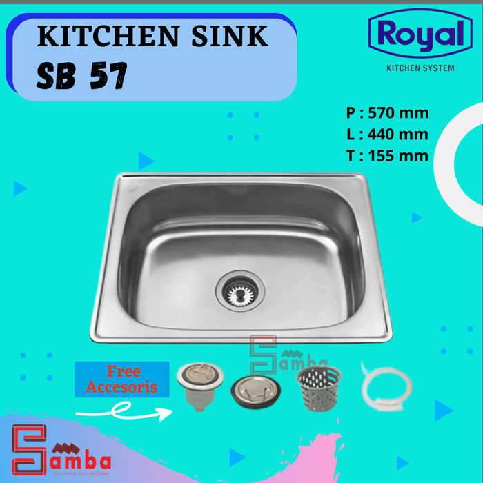 PROMO ROYAL SINK SB 57 BAK CUCI PIRING ROYAL SINK SB57 STAINLESS