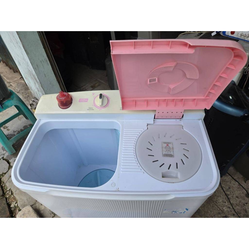 mesin cuci sanken 2 tabung /twin tub tw -8660EPK