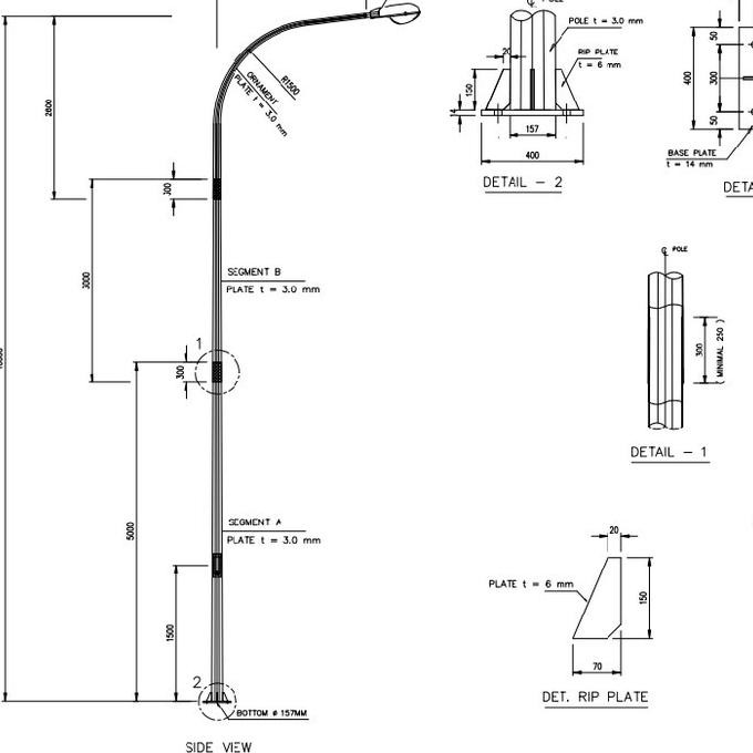 Terlaris Tiang Pju Lampu Jalan 13 Meter Oktagonal Single Parabola 13M Best Ready Stok