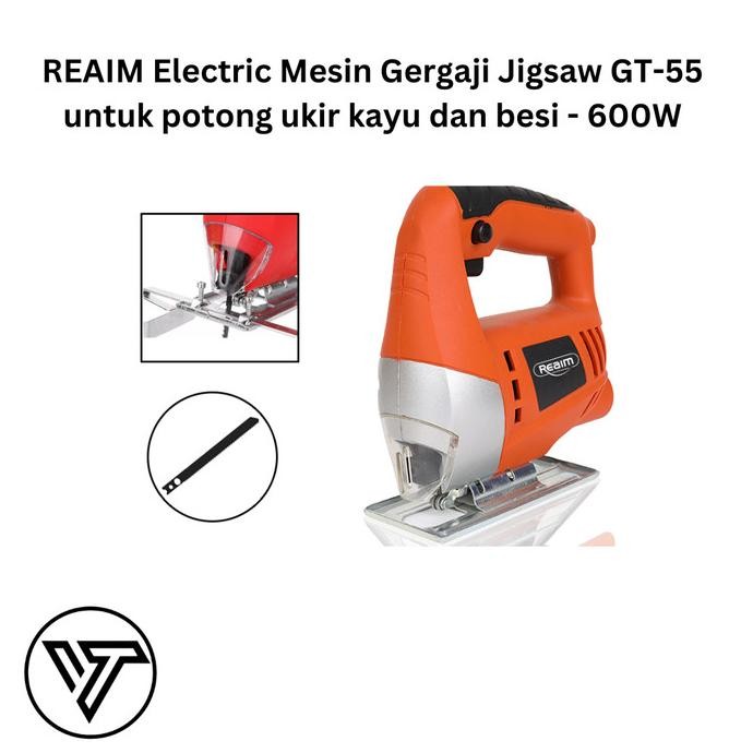 REAIM MESIN GERGAJI LISTRIK - ELECTIRC JIGSAW GT-55 KAYU DAN BESI