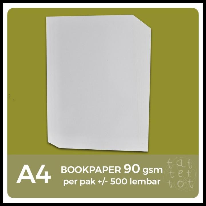 

Terlaris Kertas Bookpaper | 90 Gr | A4 | 1 Rim | Imperial | Paper Good Quality