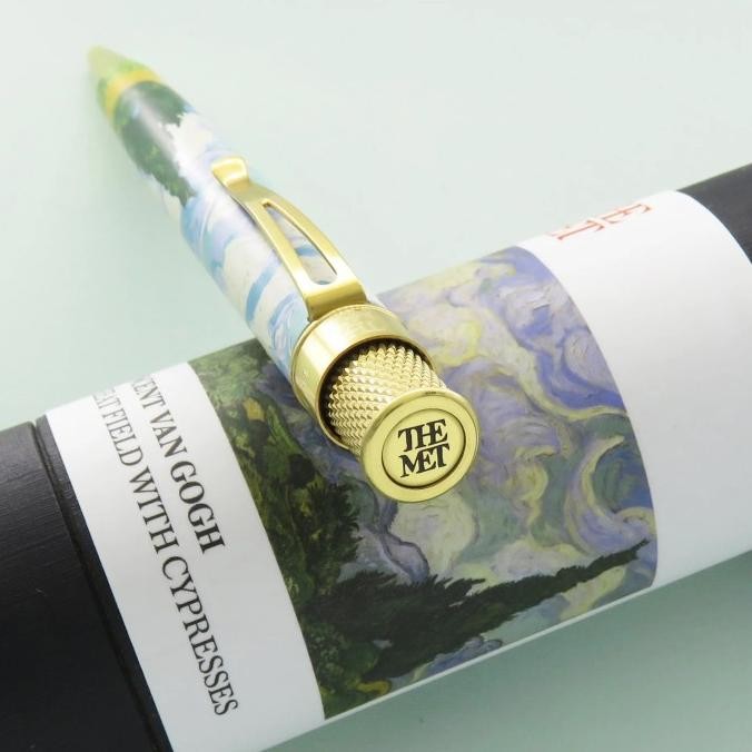 

THE MET X RETRO 51 VAN GOGH WHEAT FIELDS & CYPRESSES ROLLERBALL PEN