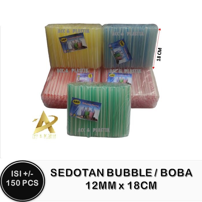 Sedotan Boba Bubble Plastik Sedotan Pop Ice Sedotan Buble Ekonomis