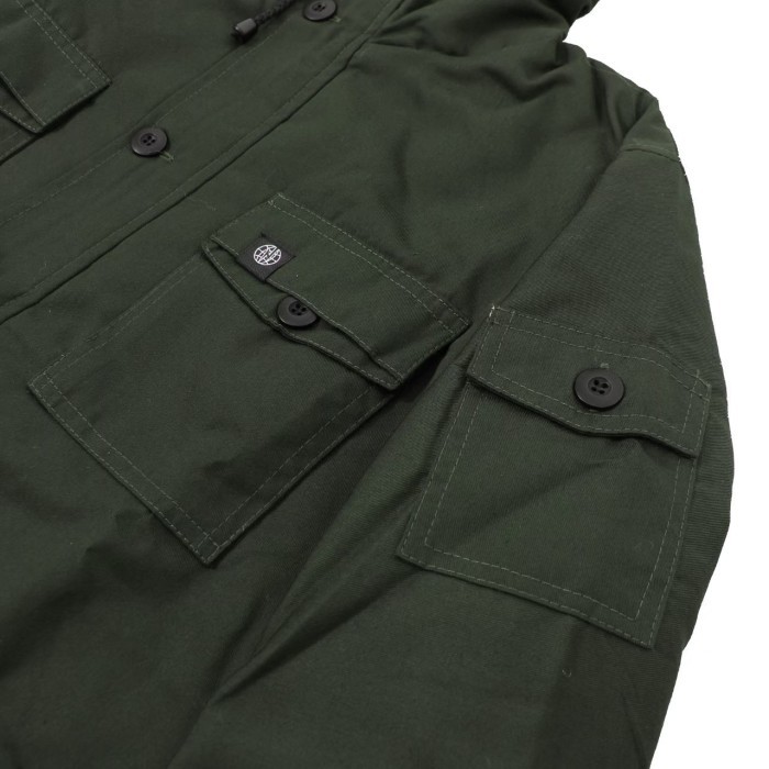 Terbaru Jaket Parka Pria Original Noise Hijau Army Kanvas Drill Premium M L Xl Promo