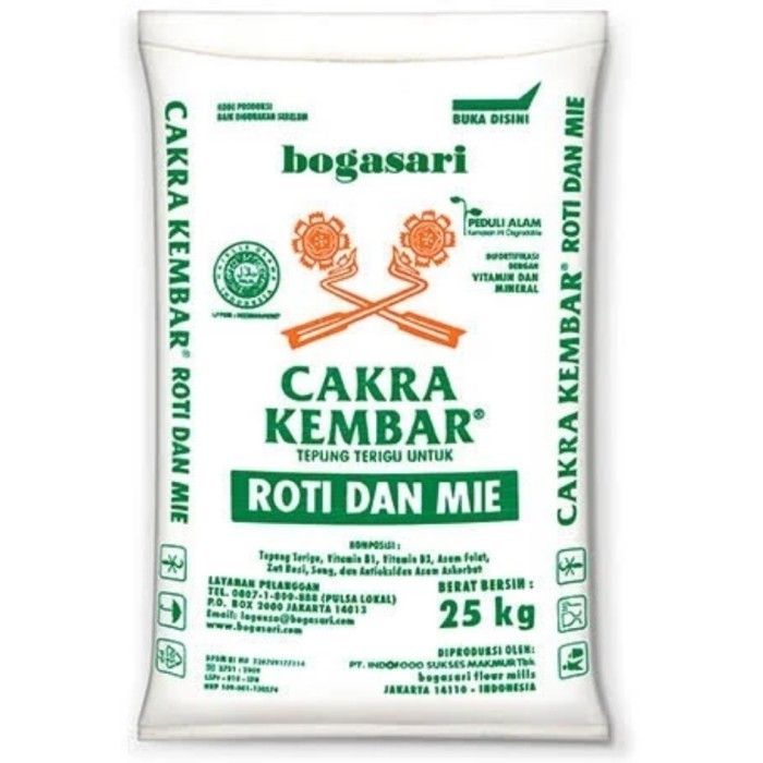 

TERIGU CAKRA KEMBAR 25KG BAL