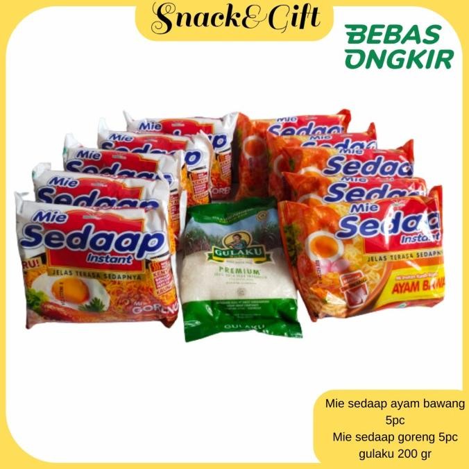 

PAKET MIE SEDAAP AYAM BAWANG+MIE SEDAAP GORENG+GULA ORIGINAL