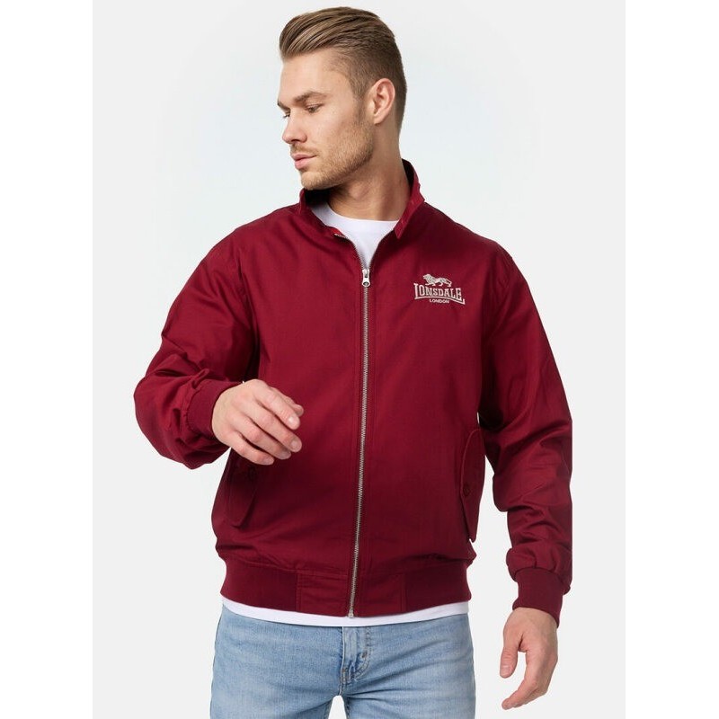 Terbaru Lonsdale Harrington Classic Slimfit Jacket (Burgundy) Original Terlaris