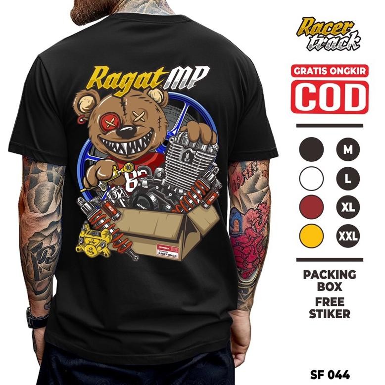 Promo Kaos Atasan Racing Motor Pria Honda Megapro Primus Mp Cb Gl Herex Distro Original