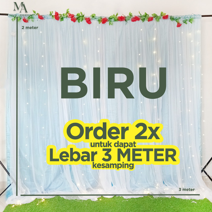 KAIN DEKORASI BACKDROP TIANG ABUTAI TILE SUDAH DIJAHIT LAMARAN NIKAHAN