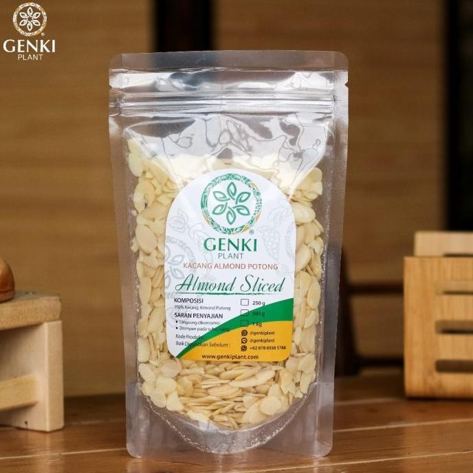 

Raw Slice Almond / Kacang Almond Iris - 500 g Berkualitas