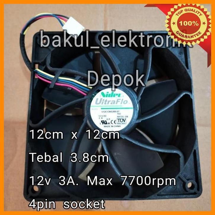 [bak] fan 12cm nidec ultraflo 12v 3a