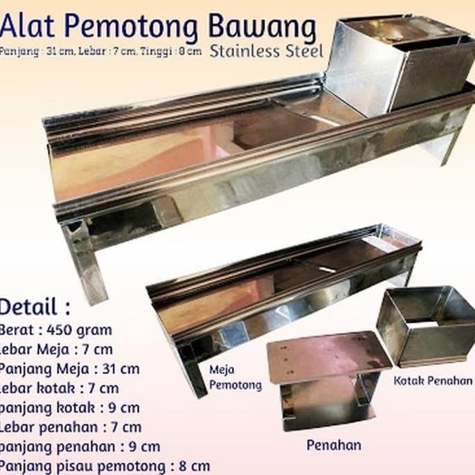 

PEMOTONG / PENGIRIS BAWANG STAINLESS SERBA GUNA ORIGINAL