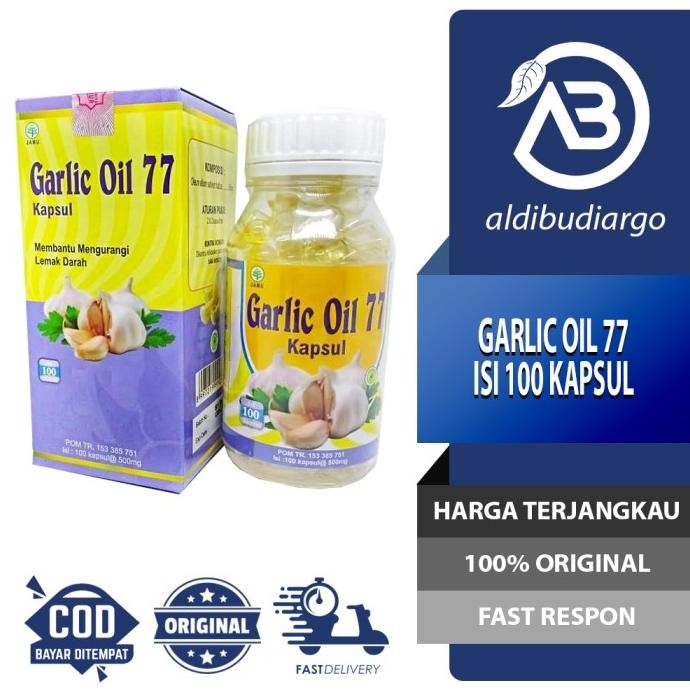 

GARLIC OIL 77 KAPSUL MINYAK BAWANG PUTIH ISI 100 KAPSUL ORIGINAL