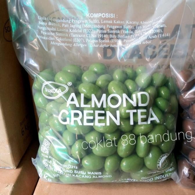 

COKELAT SCANDIA GREEN TEA ALMOND - 1000 GR - COKLAT Berkualitas