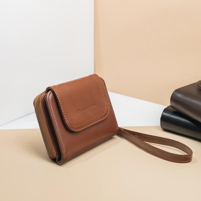 Kenes Leather Dompet Kartu Wanita Kulit Asli BONIA Pullup - Free Grafir Nama