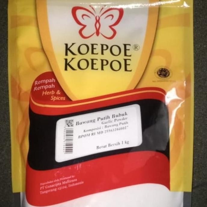 

BAWANG PUTIH BUBUK 1KG MEREK KOEPOEKOEPOE ORIGINAL