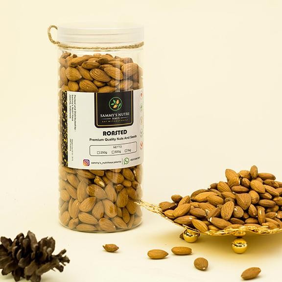 

Roasted UnSalted Almond USA 1kg (Kacang Almond Panggang Tawar Gurih) Berkualitas