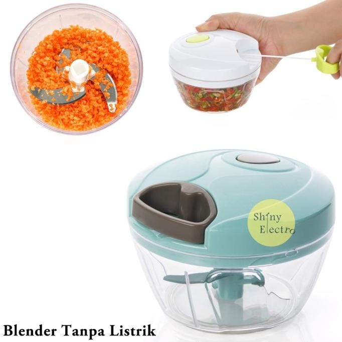 

BLENDER TARIK MIXER TANPA LISTRIK CHOPPER PEMOTONG BAWANG CABAI BUAH ORIGINAL