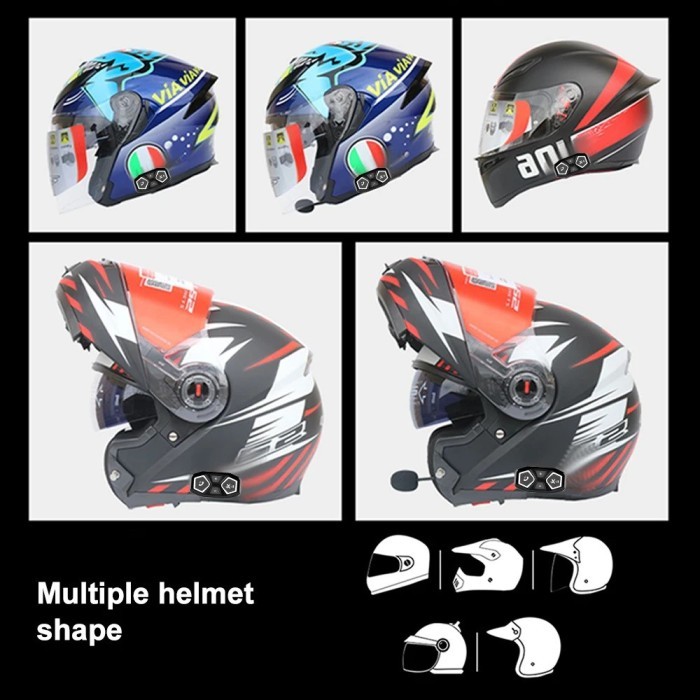 READY BLUETOOTH HEADSET HELM INTER COM MURAH FULL FACE HELMET MOTOR MIC